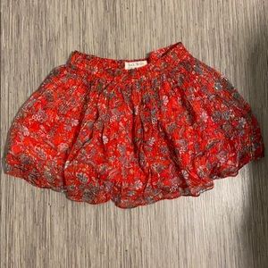 Jack Wills Floral Metallic Skirt